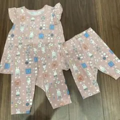 【miffy】ディックブルーナ　UNIQLOコラボ　セットアップ　70.80cm