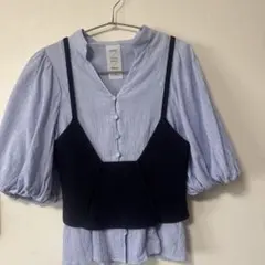 SNIDEL YUKO ARAKI コラボ ビスチェ付きブラウスsweet