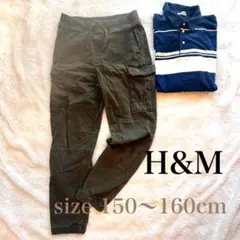 これからの季節に！！H&M お洒落さん必須　カーゴパンツ 165cm カーキ