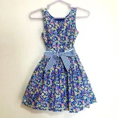 POLO RALPH LAUREN キッズ 花柄 ワンピース120cm リボン付