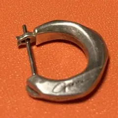GARNI ガルニ クロッケリー シルバー フープピアス 片耳用 左耳用