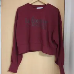 ROPÉ PICNIC ロゴスウェット ボルドー 38