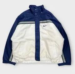 て*ん様 CAV EMPT ナイキ ジャケット ネイビー/ホワイト - メルカリ