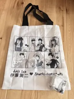 伊藤潤二×サンリオキャラクターズ　トートバッグ　まねっこ小窓A