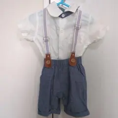 男の子　フォーマルロンパース　80