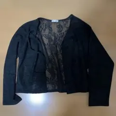 COLZA ブラック レースカーディガン Mのサムネイル