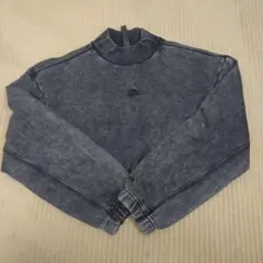 adidas グレー ハイネック トップス