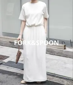 ★限定タイムセール★今季♡FORK&SPOON♡バックレイヤードカットソーワンピ