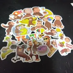 おさるのジョージ ステッカー B