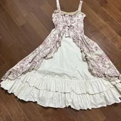 トワルドロココブーケフリルリボンジャンパースカート