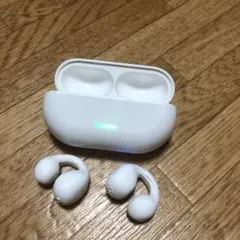 新品ホワイト ワイヤレスイヤホン 骨伝導式Bluetoothのイズキャンセリング