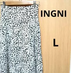 INGNI✨ヒョウ柄フレアロングスカートF