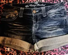 SKY BOMBER デニムショートパンツ S～Mサイズ