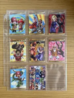 ジャンプ40周年記念ドラゴンボール×ワンピースコラボカード 8枚セット