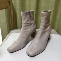 【美品】ORiental TRaffic ショートブーツ アイボリー ホワイト