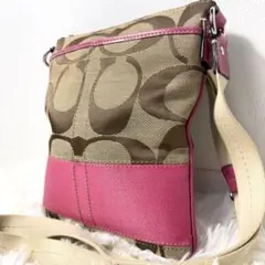 COACH コーチ 斜めがけ ミニョルダーバッグ サコッシュ シグネチャー