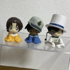 名探偵コナン　ちぢませ隊9 3点セット　ガチャガチャ　カプセルトイ