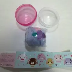 シュガーバニーズ　ふわふわ巾着　ブルーベリーうさ