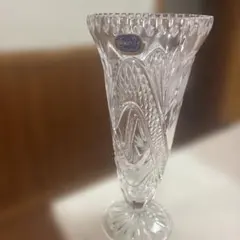 チェコ《ボヘミアクリスタル 》花瓶 箱無しのサムネイル