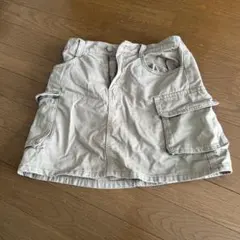 サイドポケット付きスカート　カーキ