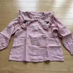 ミッキー・ミニー 長袖ブラウス