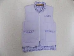 44048　モンブラン　リバーシブル　ダウンベスト　ピンク　M-L