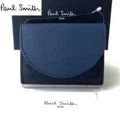 新品★ポールスミス★PaulSmithドット水玉3つ折り財布 ミニ財布★ブラック