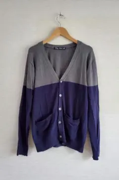 バイカラーカーディガン☆カーディガン☆ニットセーター☆おしゃれ☆大人気☆送料無料