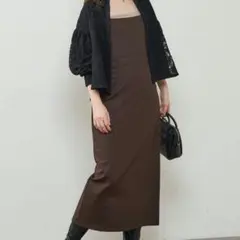 ナチュラルクチュール　ナローキャミワンピース