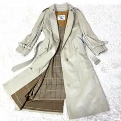 美品✨バーバリー トレンチコート 白タグ ライナー ノバチェック ベージュ