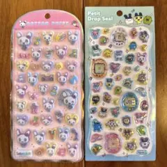 【正規品】プチドロップシール　コットンパフィ　たまごっち　ラブリっち