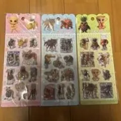 動物キャラクターシール 3シートセット