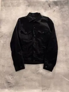 00s archive black denim jacket y2k