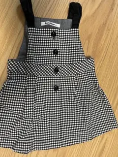 familiar ジャンパースカート　ワンピース　チェック　80
