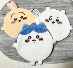 ちいかわくじ もちっとふわっとコレクション D賞 まんまるポーチ 3点セット