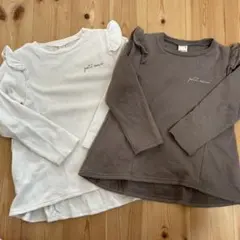 Petit main トレーナー110&120 双子　姉妹