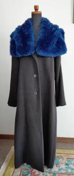 希少70sイッセイミヤケ　ロング羽織りジャケット　マキシ丈コート　古着ビンテージ 希少70sイッセイミヤケ ロング羽織りジャケット マキシ丈コート