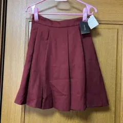 INGNI⭐︎S・スエードサッシュ付Peツイルタックフレア ⭐︎ボルドー⭐︎Mサイズ