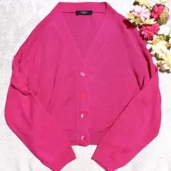 LEONARD FASHION 長袖 カーディガン ピンク - メルカリ