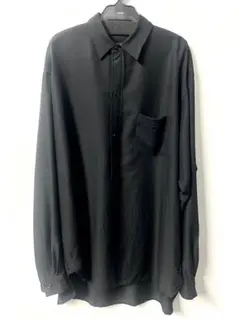 ssstein WOOL SILK PULLOVER SHIRT BLACKのサムネイル