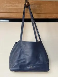 interstaple ネイビー レザートートバッグ柔らかい皮