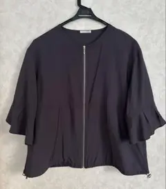 GLACIER lusso ノーカラージャケット(グレー・Ｌ)