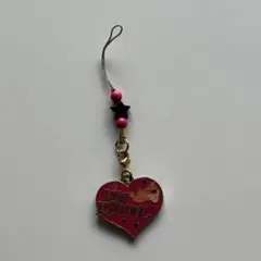 usjピンクパンサー　鏡付き ハート型キーホルダー