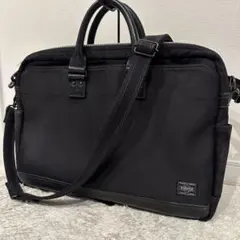 美品　PORTER スモーキー ブリーフケース ビジネスバッグ 2way 2層 PORTER SMOKY ポーター スモーキー 2WAYブリーフケース 吉田カバン 592