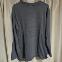 長袖 ロゴ Tシャツ L グレー