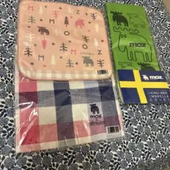 moz ミニタオル 2点と折りたたみ傘カバー