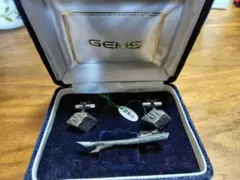GEMS カフスボタンとネクタイピンセット