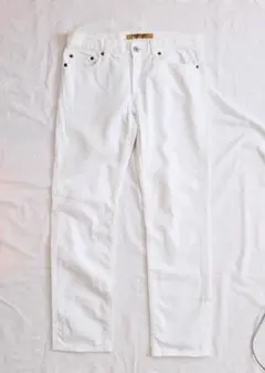 ユニクロ　スキニーパンツ　白　カイハラ