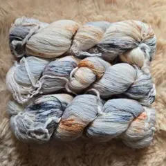 【新品希少】スーパーウォッシュメリノウール　300g　編み物　マルチカラー　毛糸