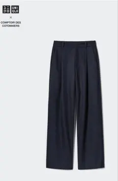 UNIQLO ブタックワイドパンツ丈長め コントワー・デ・コトニエ　サイズS